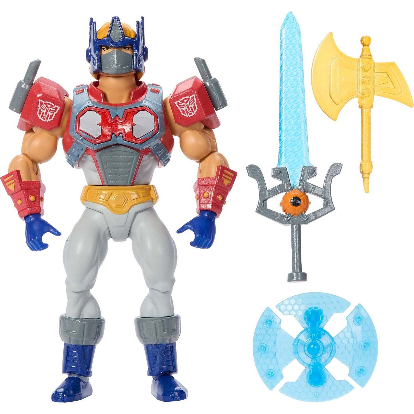 Masters of the Universe - Transformers Optimus Prime Armor He-Man Action Figure MOTU - Mattel