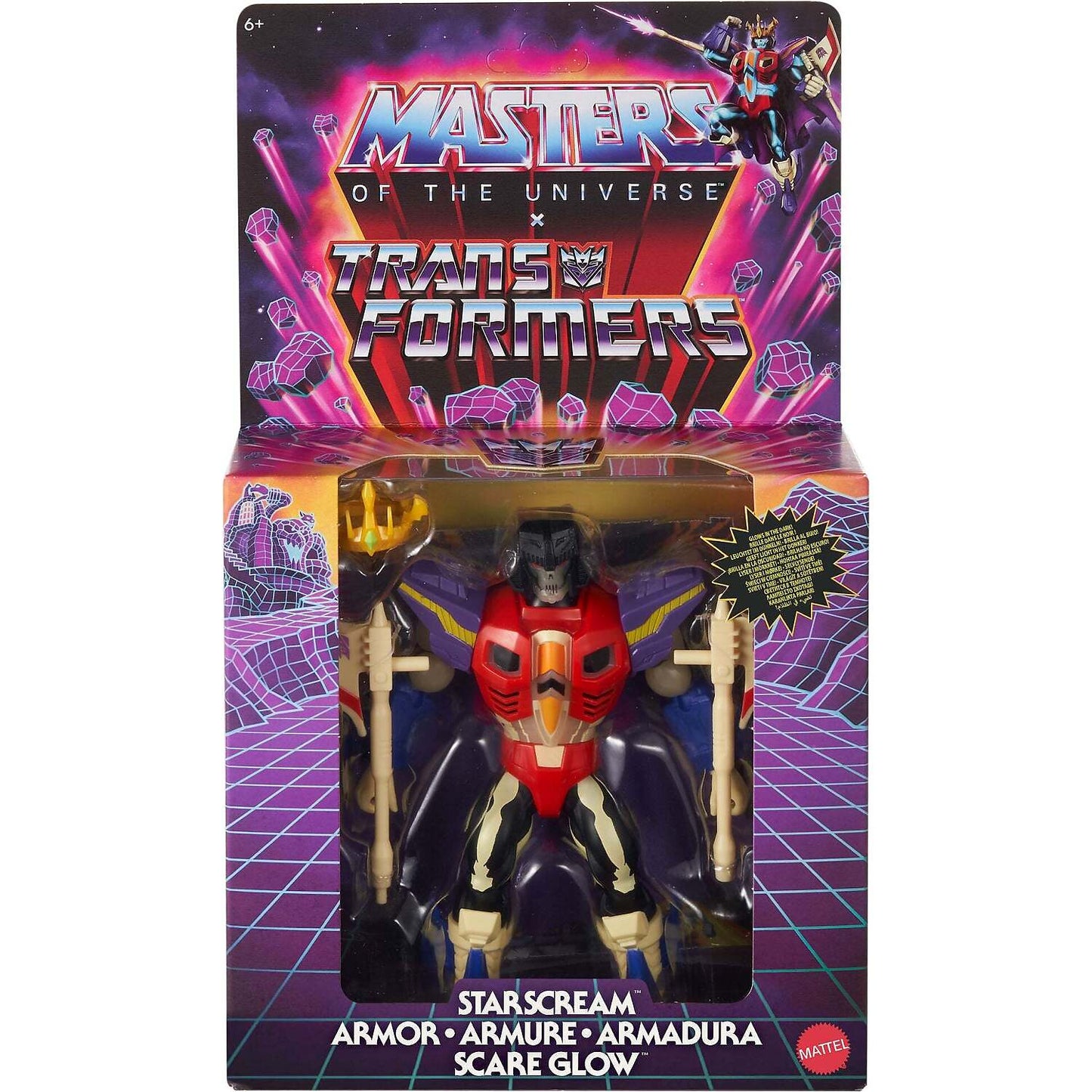 Masters of the Universe - Transformers Starscream Armor Scare Glow Action Figure MOTU - Mattel