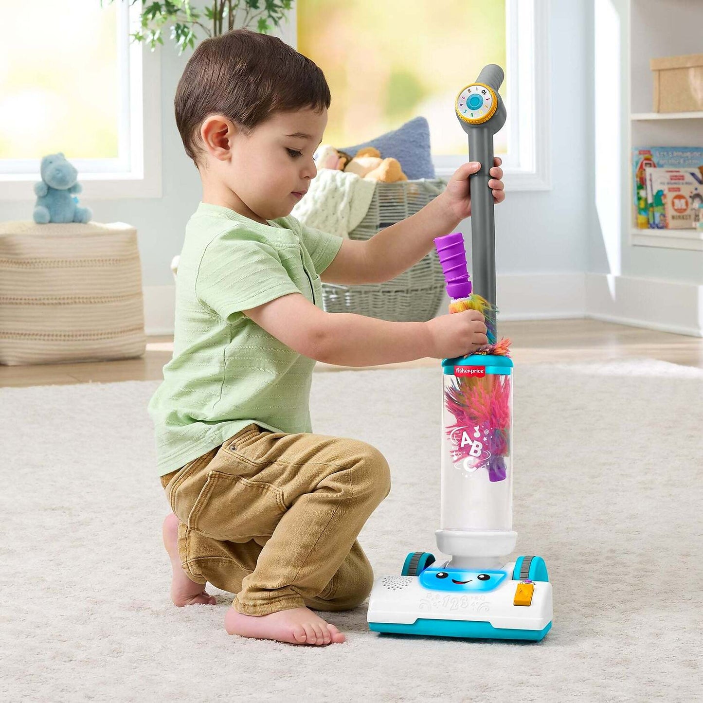 Fisher-Price - Laugh & Learn 2-In-1 Vacuum with Lights & Music - Mattel