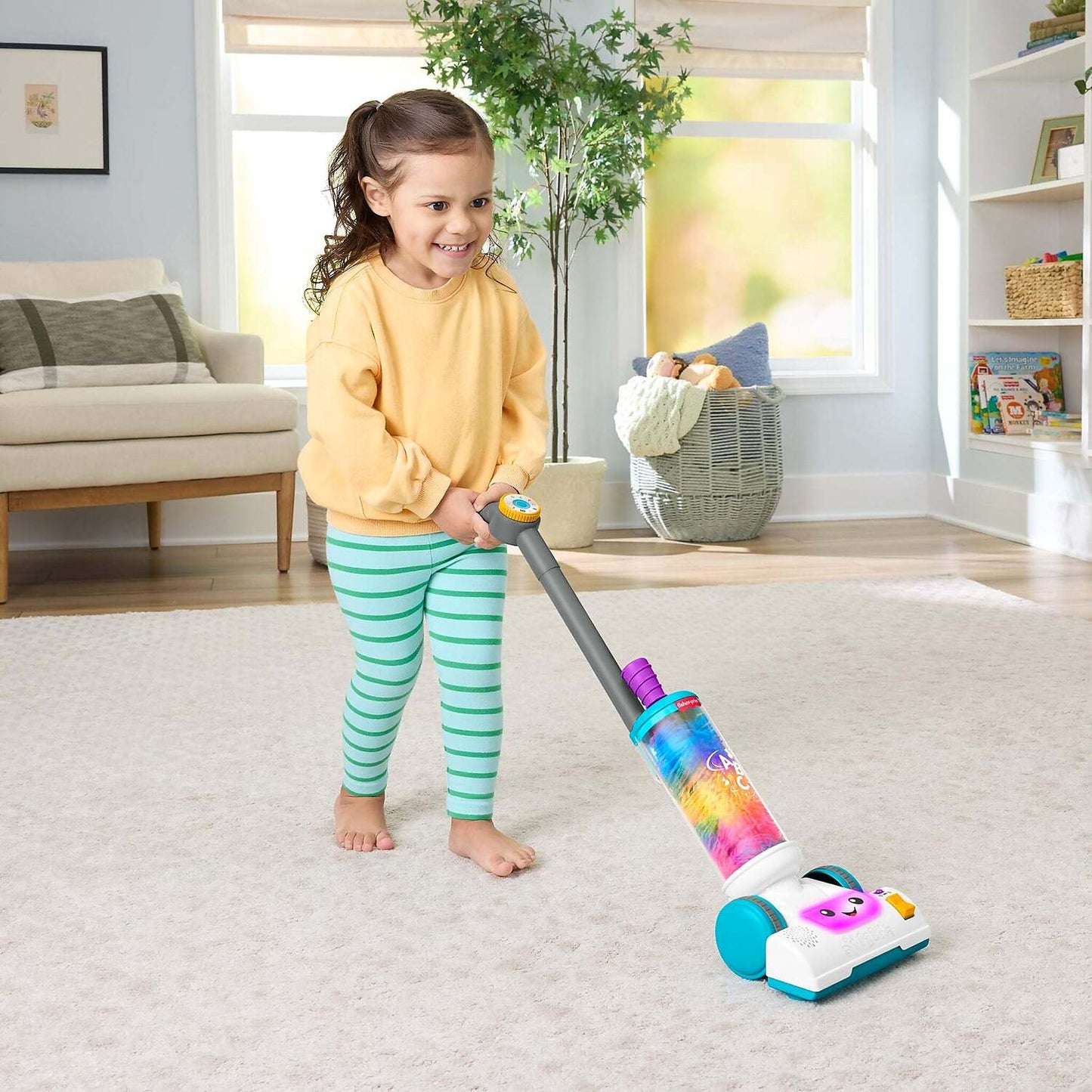 Fisher-Price - Laugh & Learn 2-In-1 Vacuum with Lights & Music - Mattel