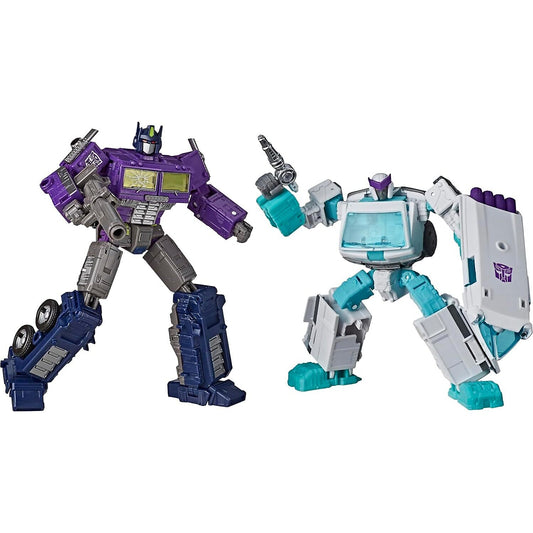 Transformers - Generations Selects Deluxe WFC-GS17 Shattered Glass Ratchet and Optimus Prime 2Pk Action Figures- Hasbro