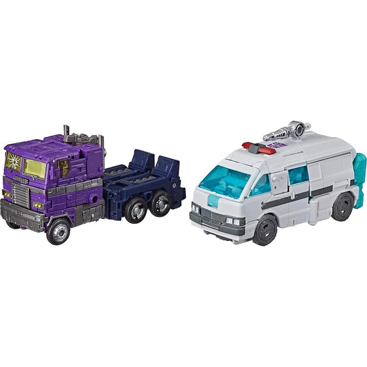 Transformers - Generations Selects Deluxe WFC-GS17 Shattered Glass Ratchet and Optimus Prime 2Pk Action Figures- Hasbro