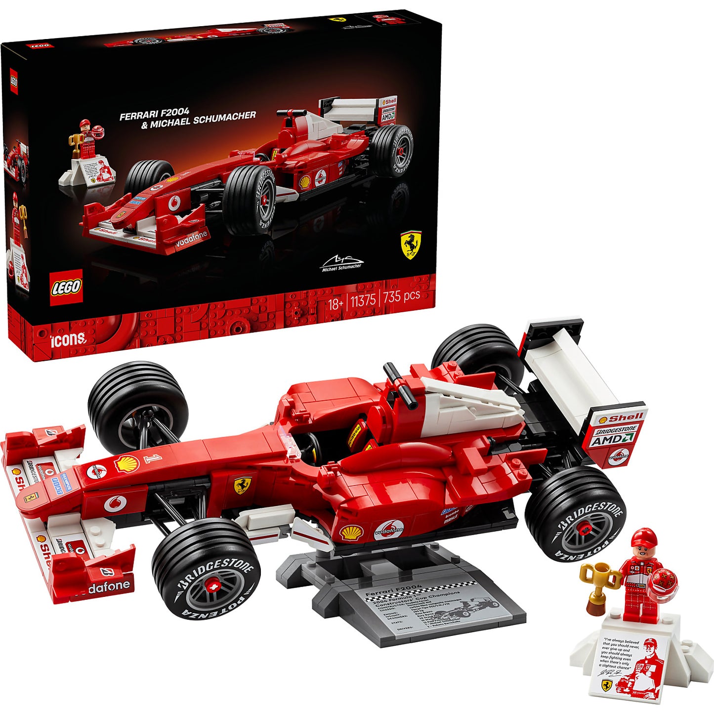 LEGO 11375 Ferrari F2004 & Michael Schumacher - ICONS