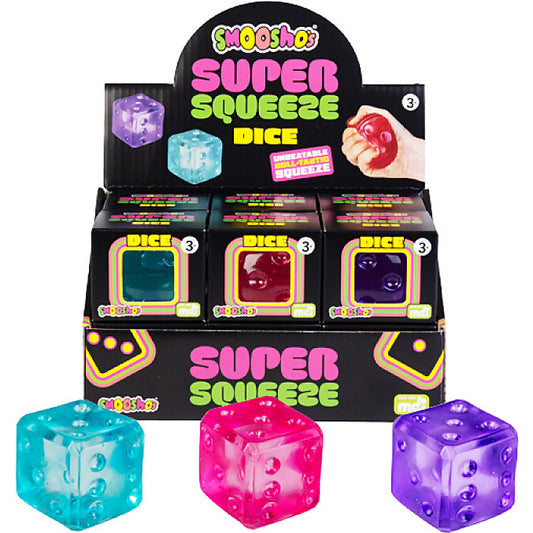 Smoosho's - Super Squeeze Dice (1x Assorted Colour Chosen at Random)