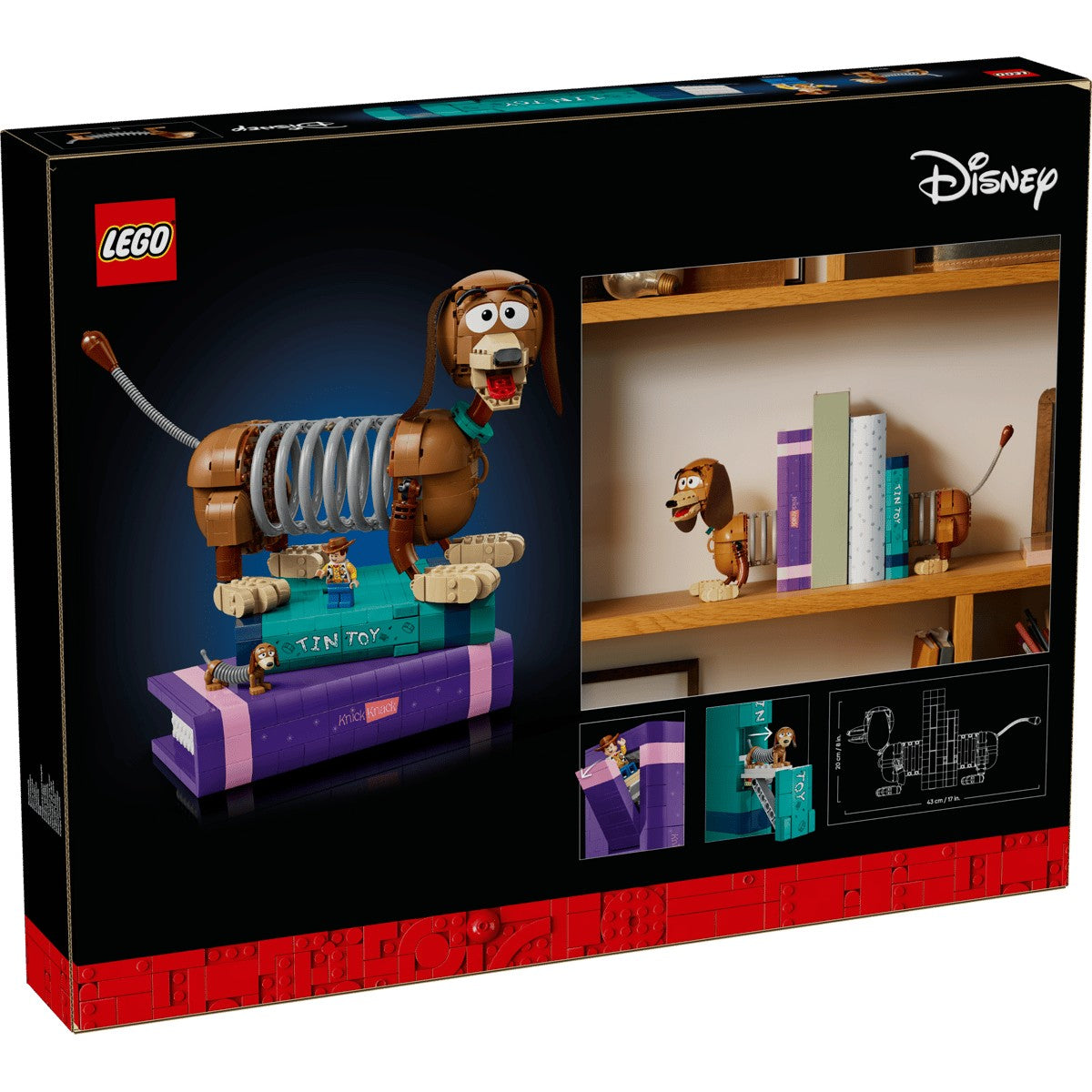 LEGO 43301 Toy Story Slinky Dog Bookends - Disney