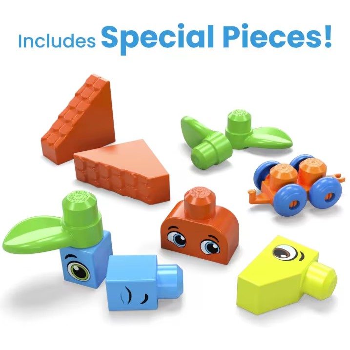 MEGA BLOKS - Fisher-Price Bigger Building Bag 150 Blocks - Mattel