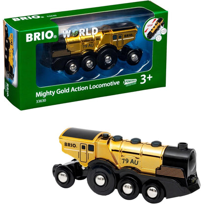 BRIO World - Mighty Gold Action Locomotive