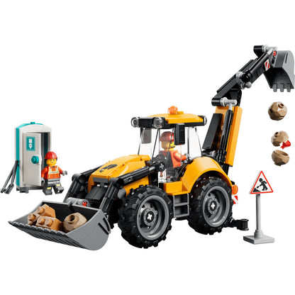 LEGO 60480 Yellow Backhoe Loader - City