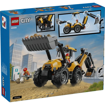LEGO 60480 Yellow Backhoe Loader - City