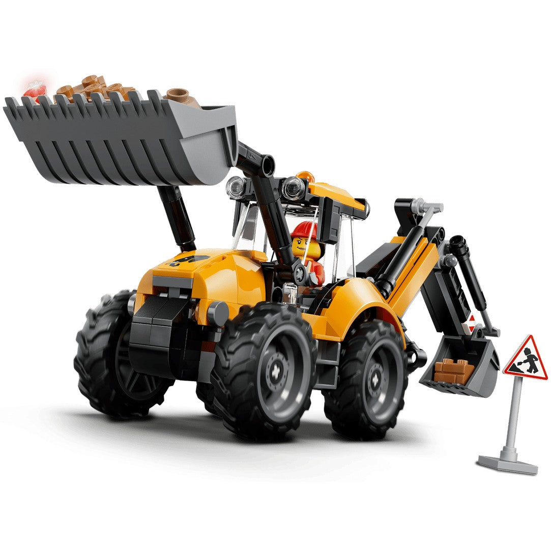 LEGO 60480 Yellow Backhoe Loader - City