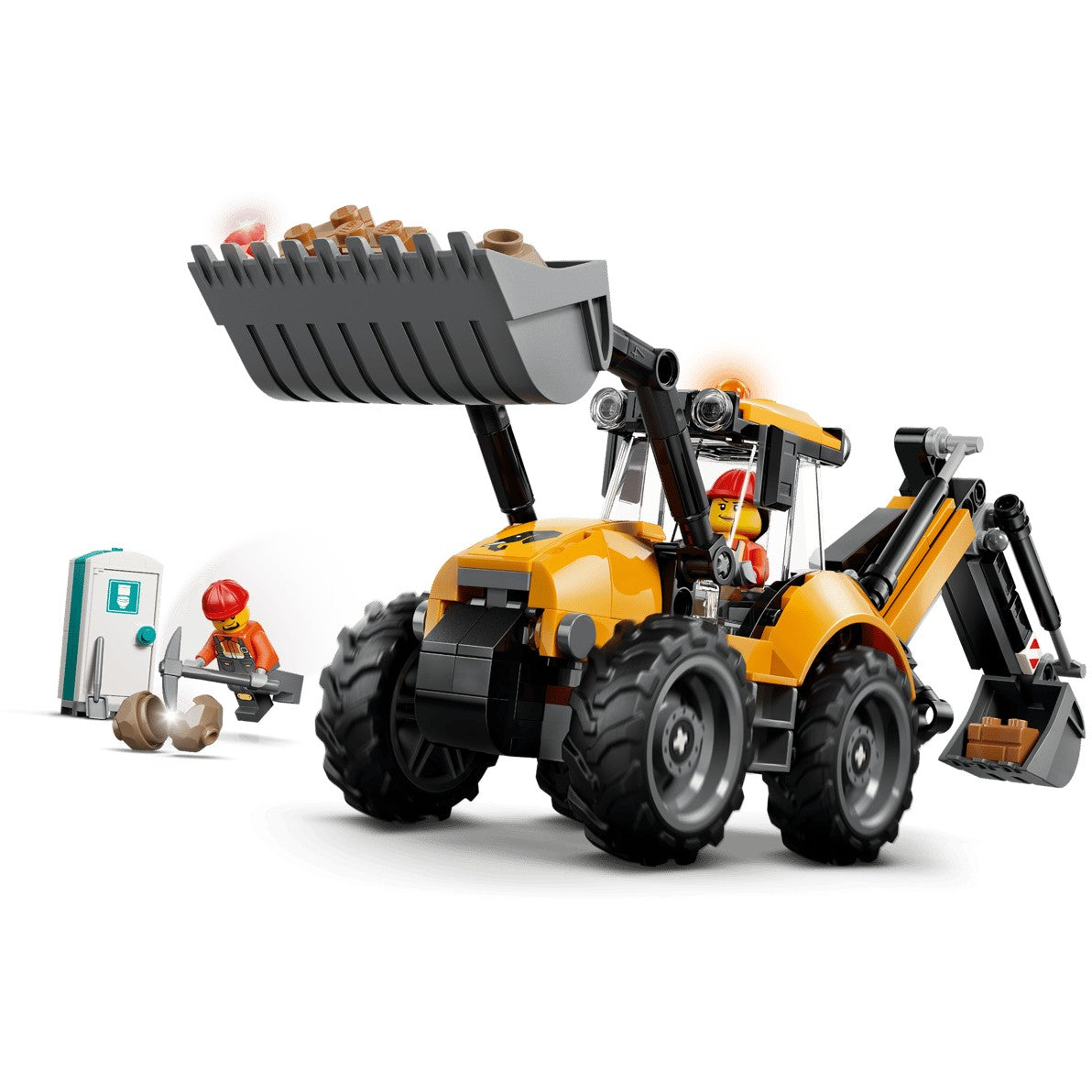 LEGO 60480 Yellow Backhoe Loader - City