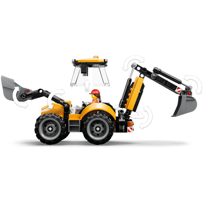 LEGO 60480 Yellow Backhoe Loader - City