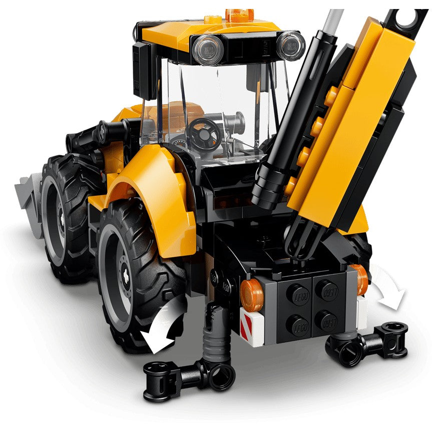 LEGO 60480 Yellow Backhoe Loader - City