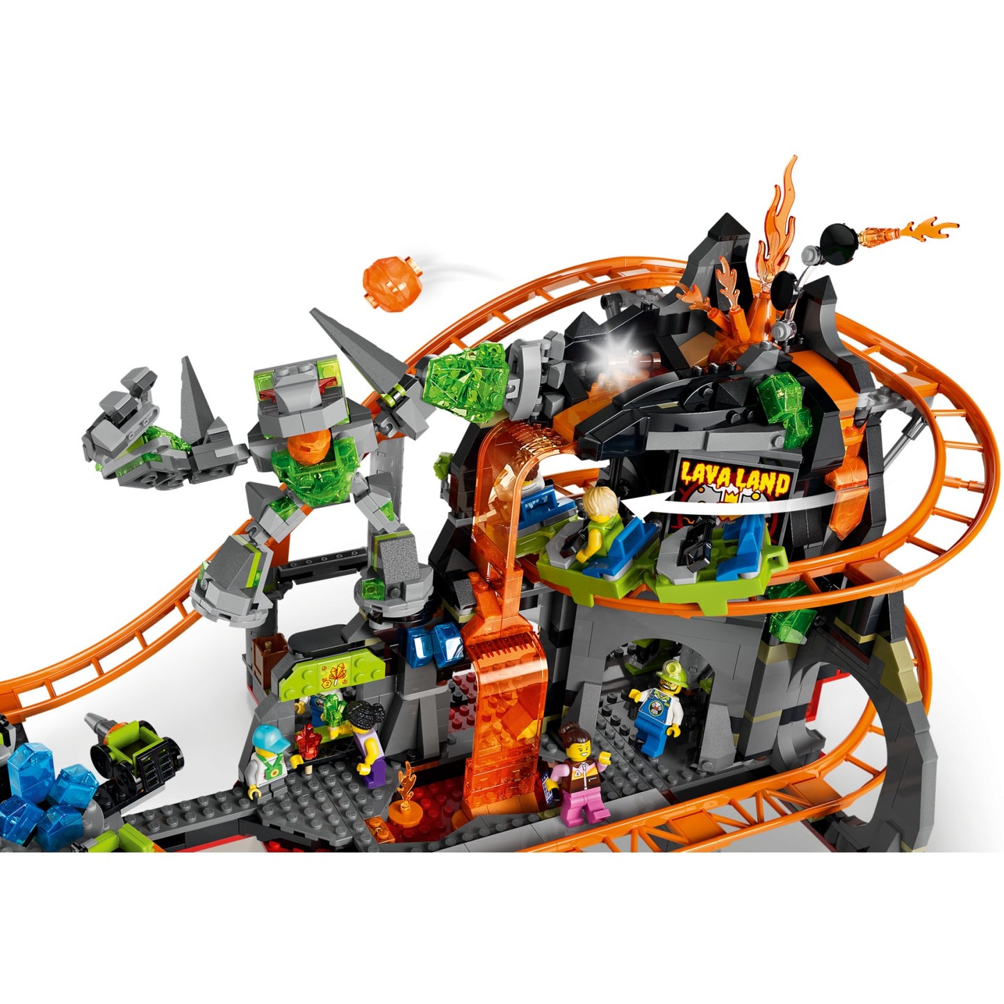 LEGO 60501 Lava Land Roller Coaster Park - City