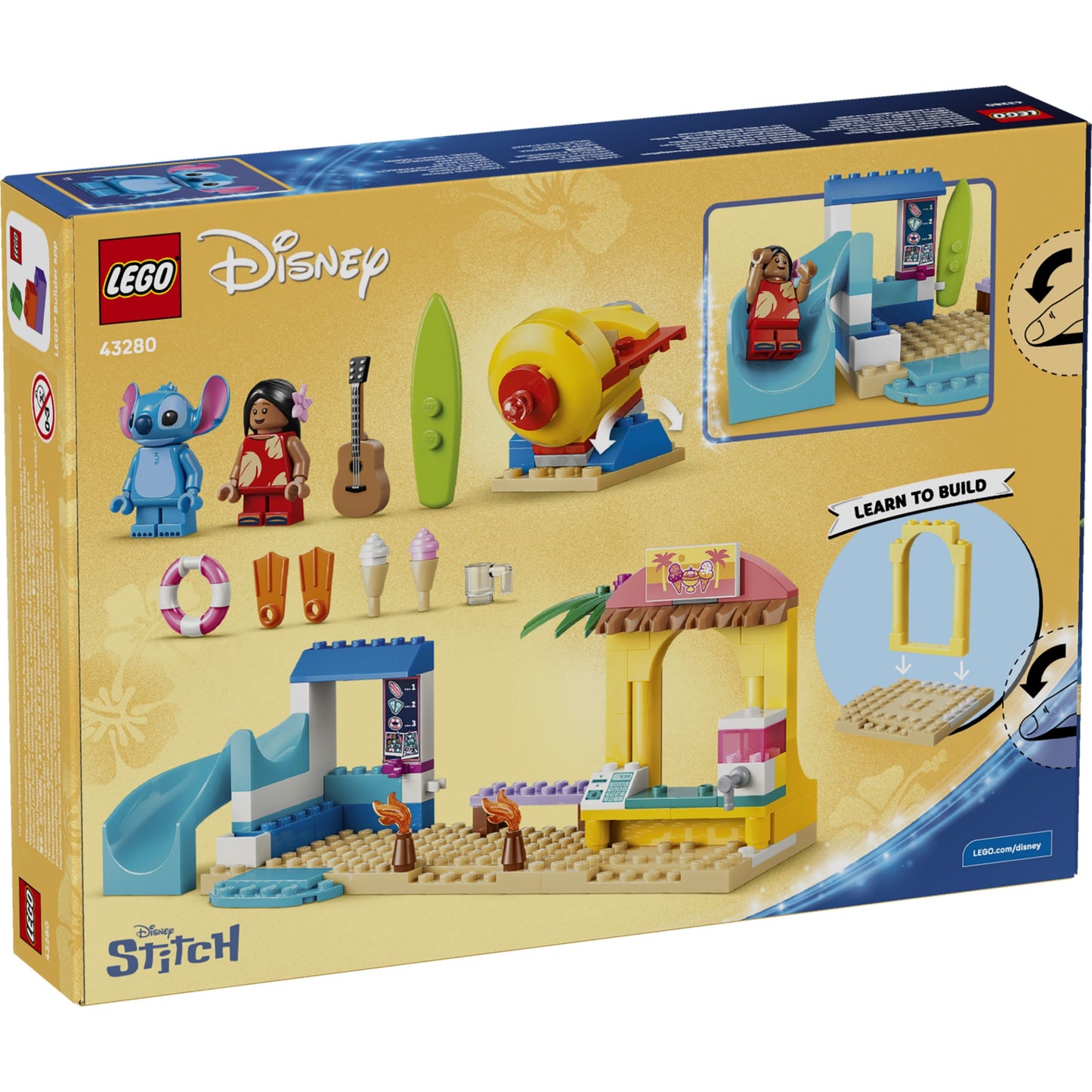 LEGO 43280 Beach Fun with Lilo & Stitch - Disney 4+