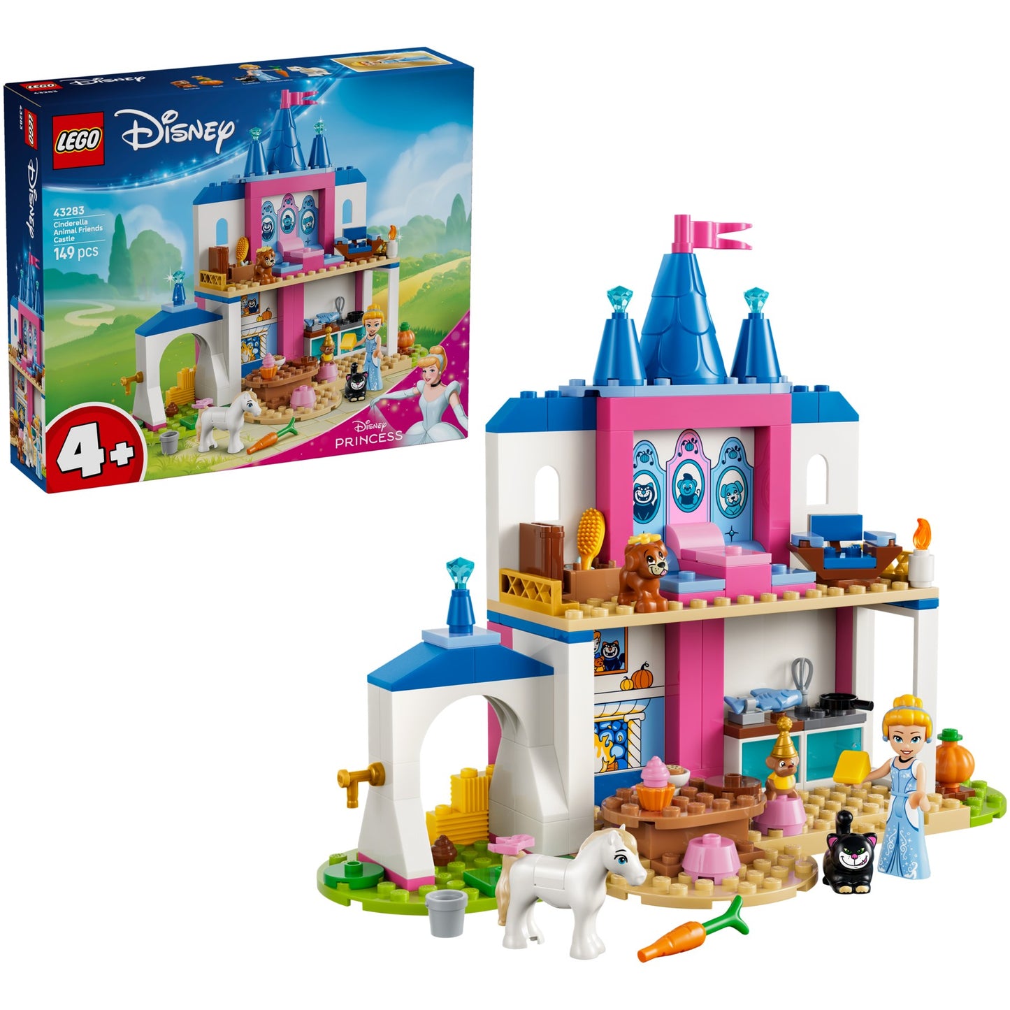 LEGO 43283 Cinderella Animal Friends Castle - Disney 4+