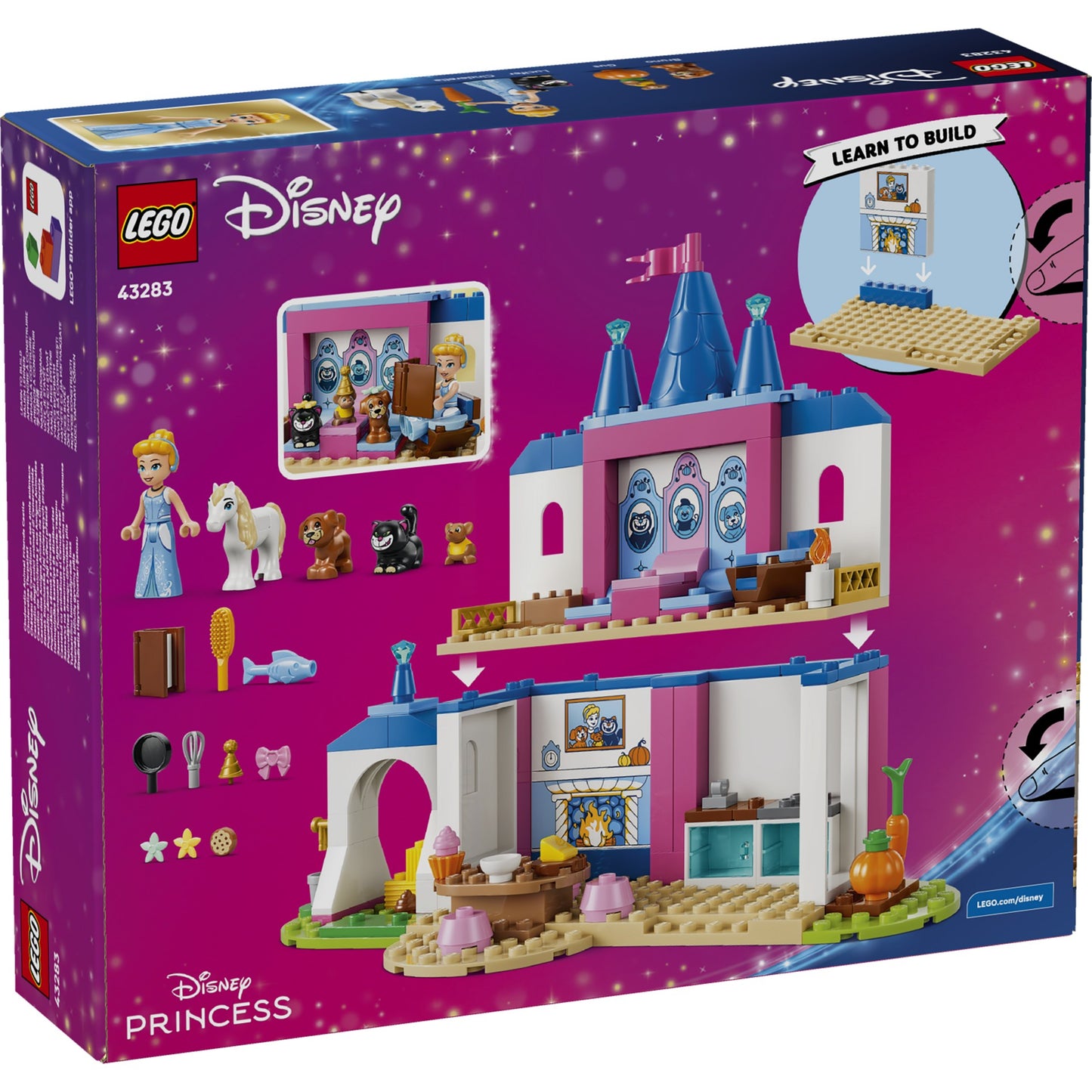 LEGO 43283 Cinderella Animal Friends Castle - Disney 4+