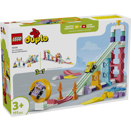LEGO 10478 3 in 1 Creative Ramps with Vehicles - Duplo