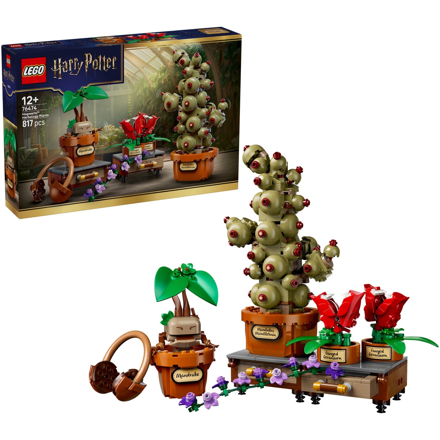LEGO 76474 Hogwarts™ Herbology Plants - Harry Potter