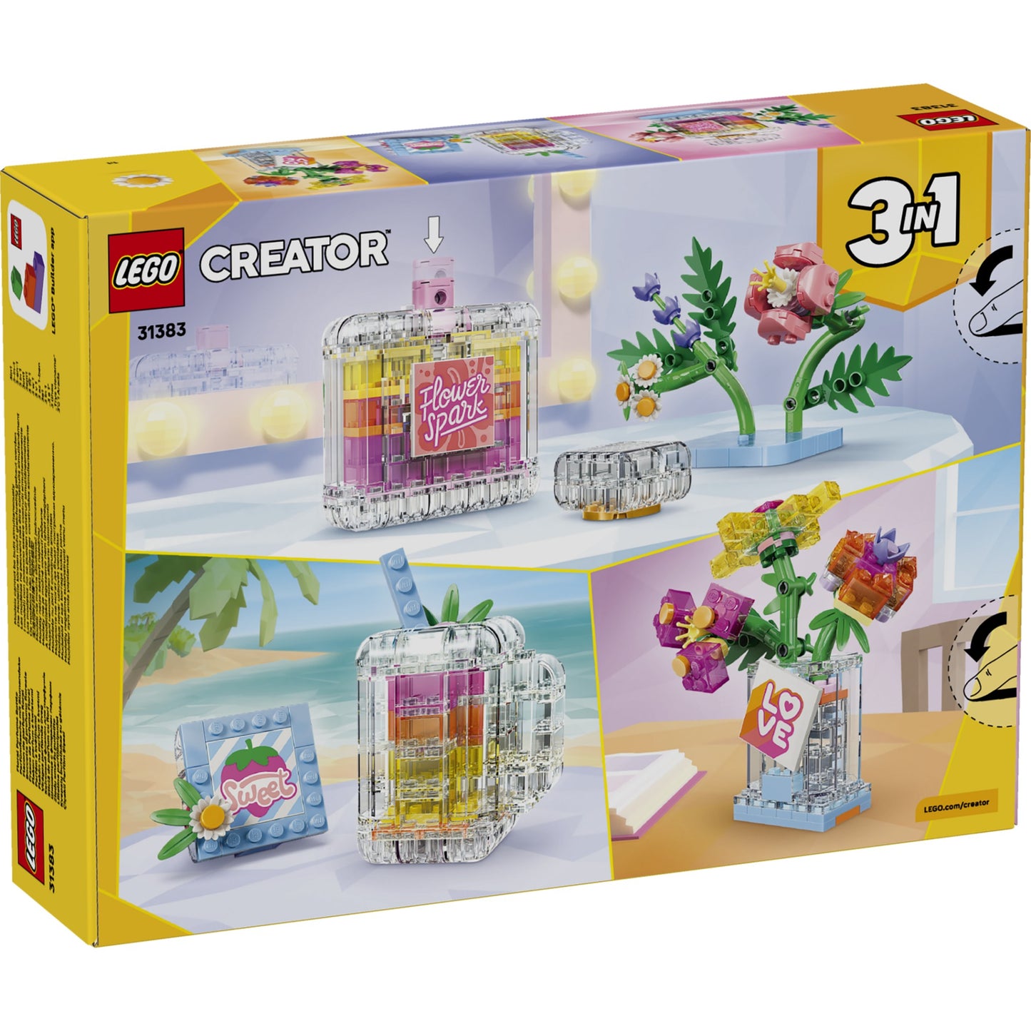 LEGO 31383 Floral Decor Perfume Bottle - Creator 3-in-1