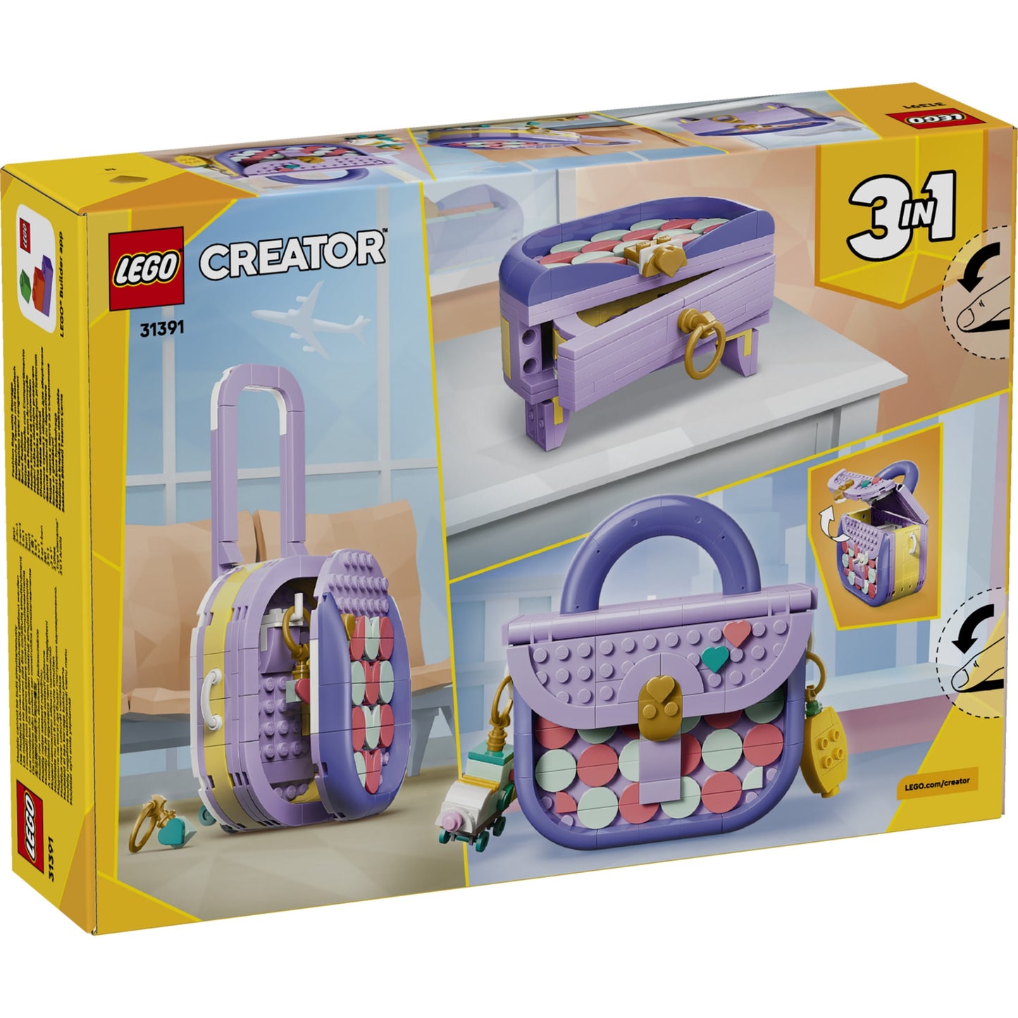LEGO 31391 Art Fashion Bag with Storage - Creator 3-in-1