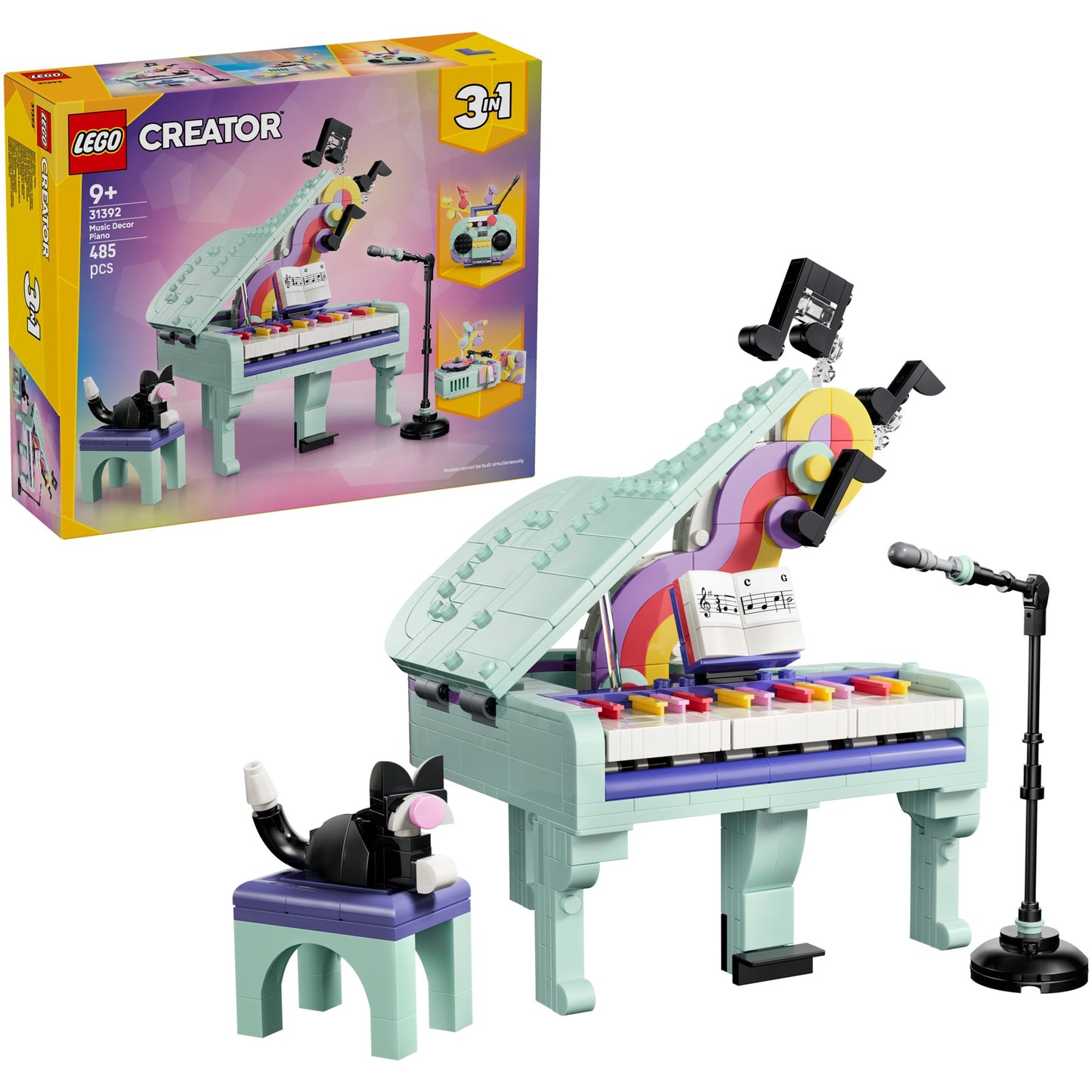 LEGO 31392 Music Decor Piano with Cat - Creator 3-in-1