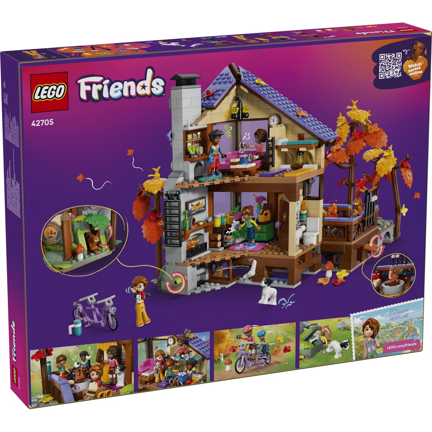 LEGO 42705 Cozy Fall Forest Cabin - Friends