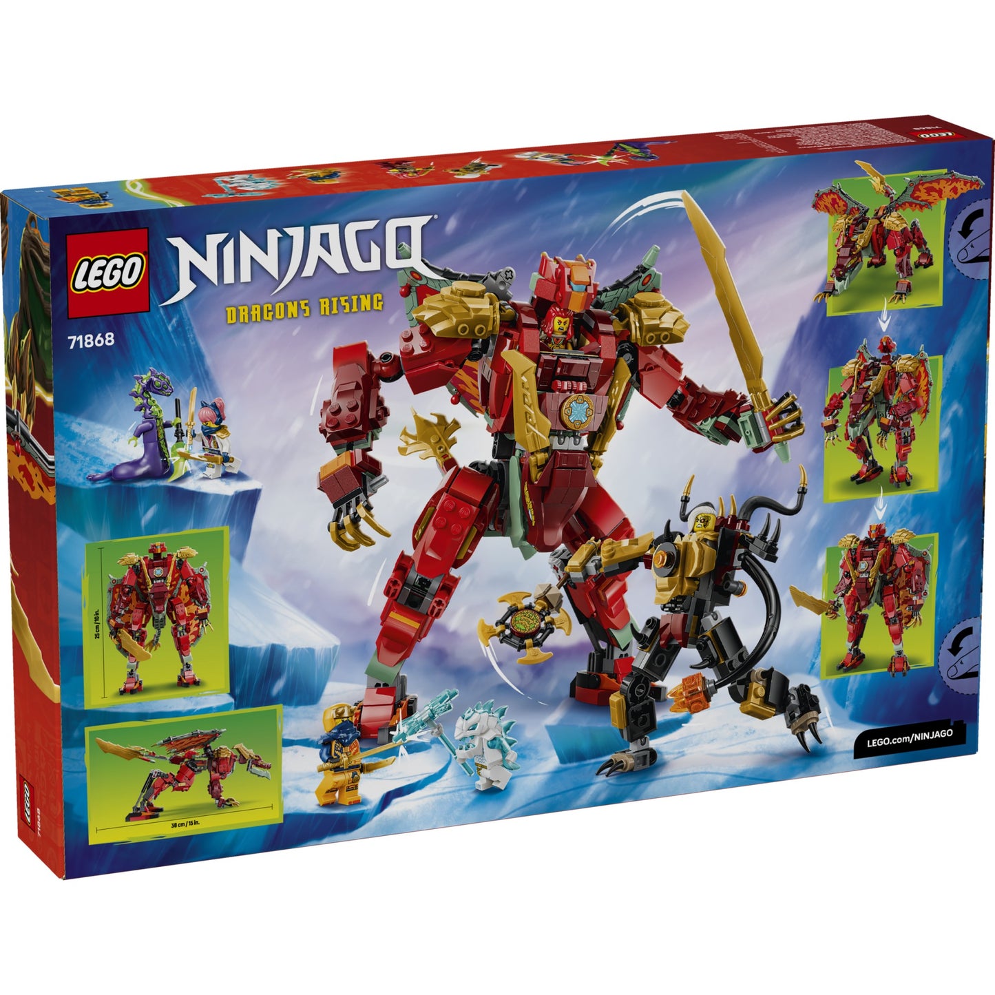 LEGO 71868 Wyldfyre's Transforming Dragon Mech - Ninjago