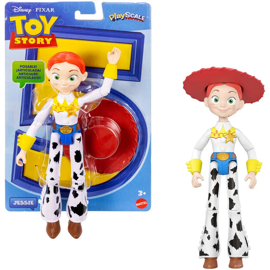 Disney -  and Pixar - Toy Story 5 Jessie Action Figure 8.8-inch Tall Cowgirl 12 Posable Joints - Mattel