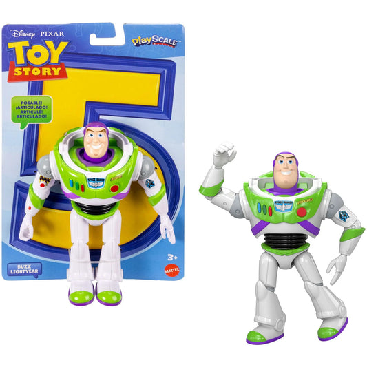 Disney -  and Pixar - Toy Story 5 Buzz Lightyear Action Figure 7-inch Tall 10 Posable Joints - Mattel
