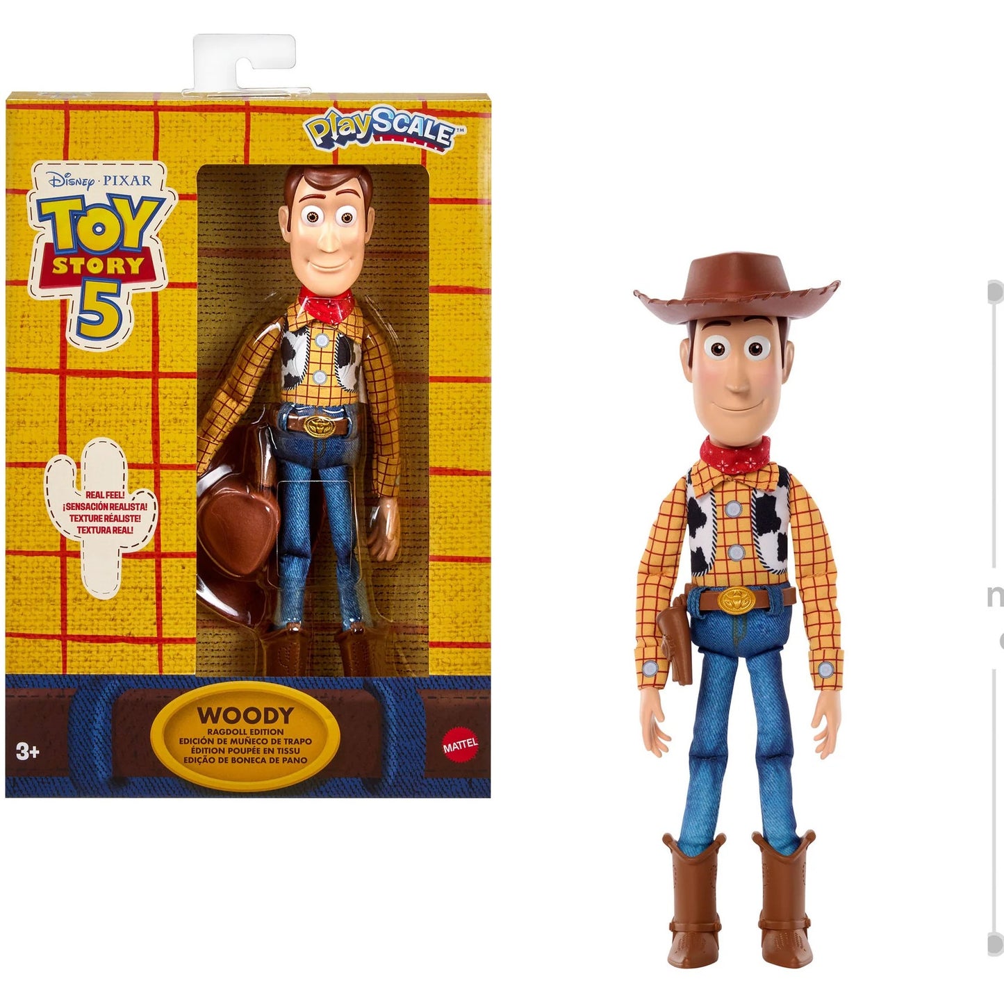 Disney -  Pixar - Toy Story 5 Woody 7-Inch Ragdoll Edition Figure - Mattel