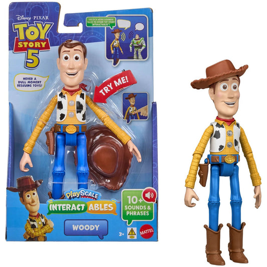 Disney -  Pixar - Toy Story 5 Interactables Woody 9-Inch Figure - Mattel
