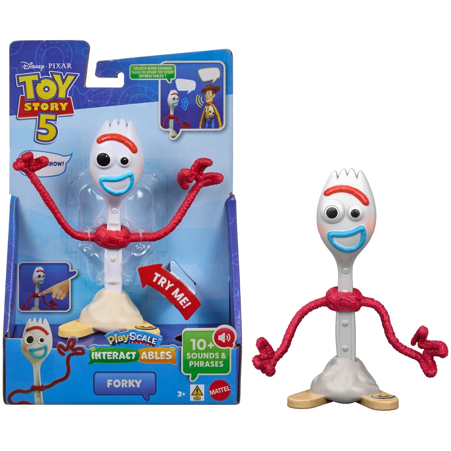 Disney -  Pixar - Toy Story 5 Interactables Forky 7-Inch Figure - Mattel