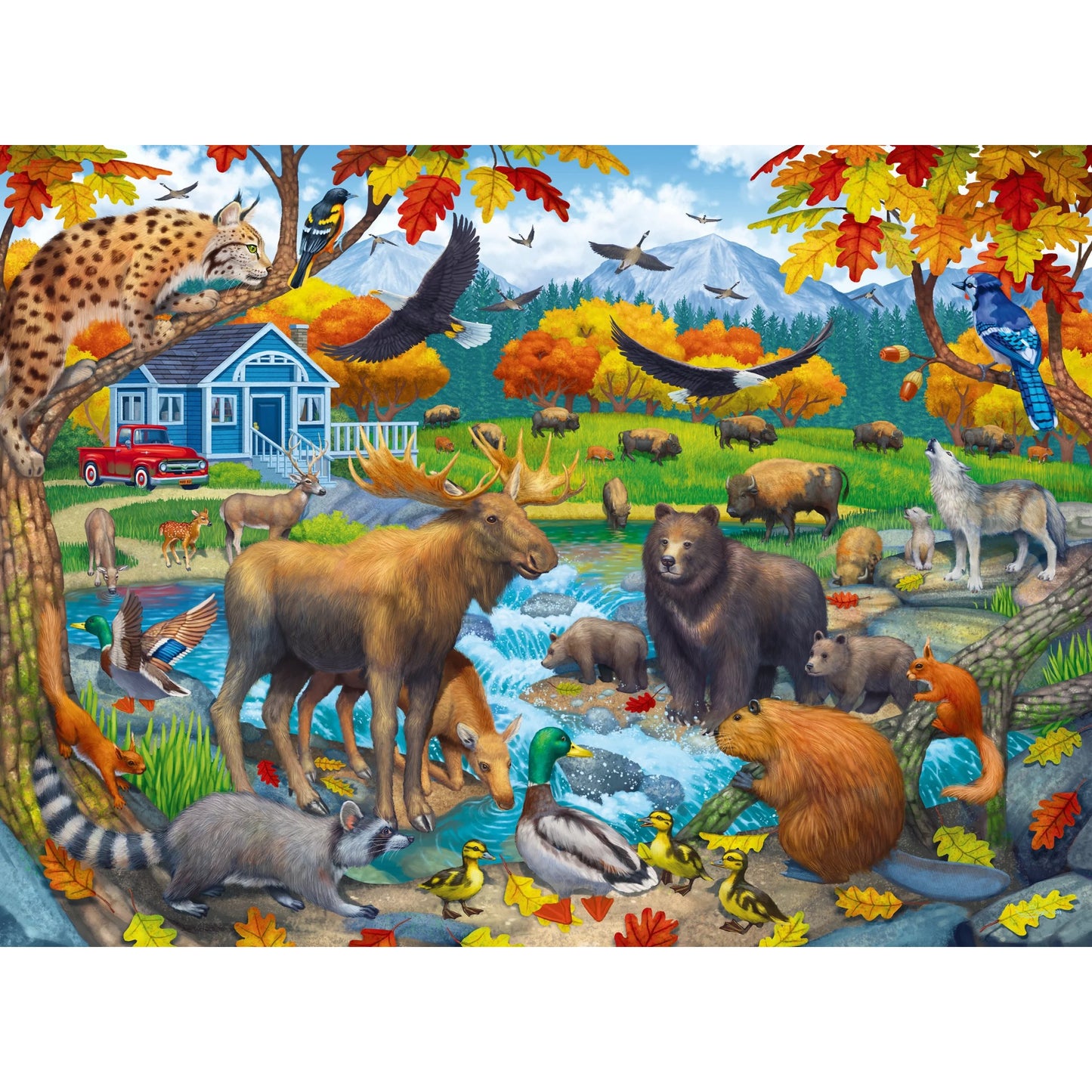 Ravensburger - Wildlife Gathering Jigsaw Puzzle XXL 150 Pieces