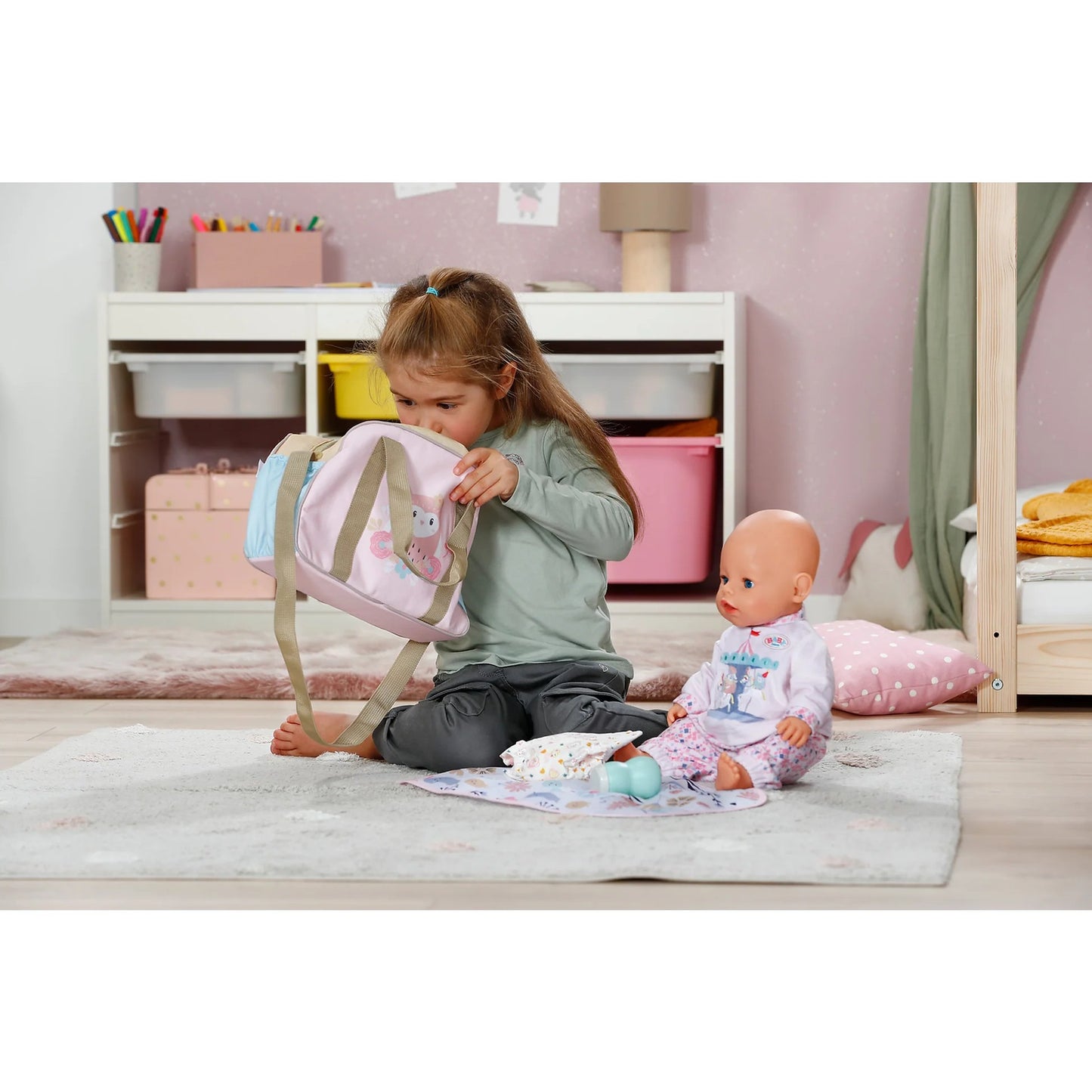 BABY born - Flower Changing Bag Doll Accessory Set