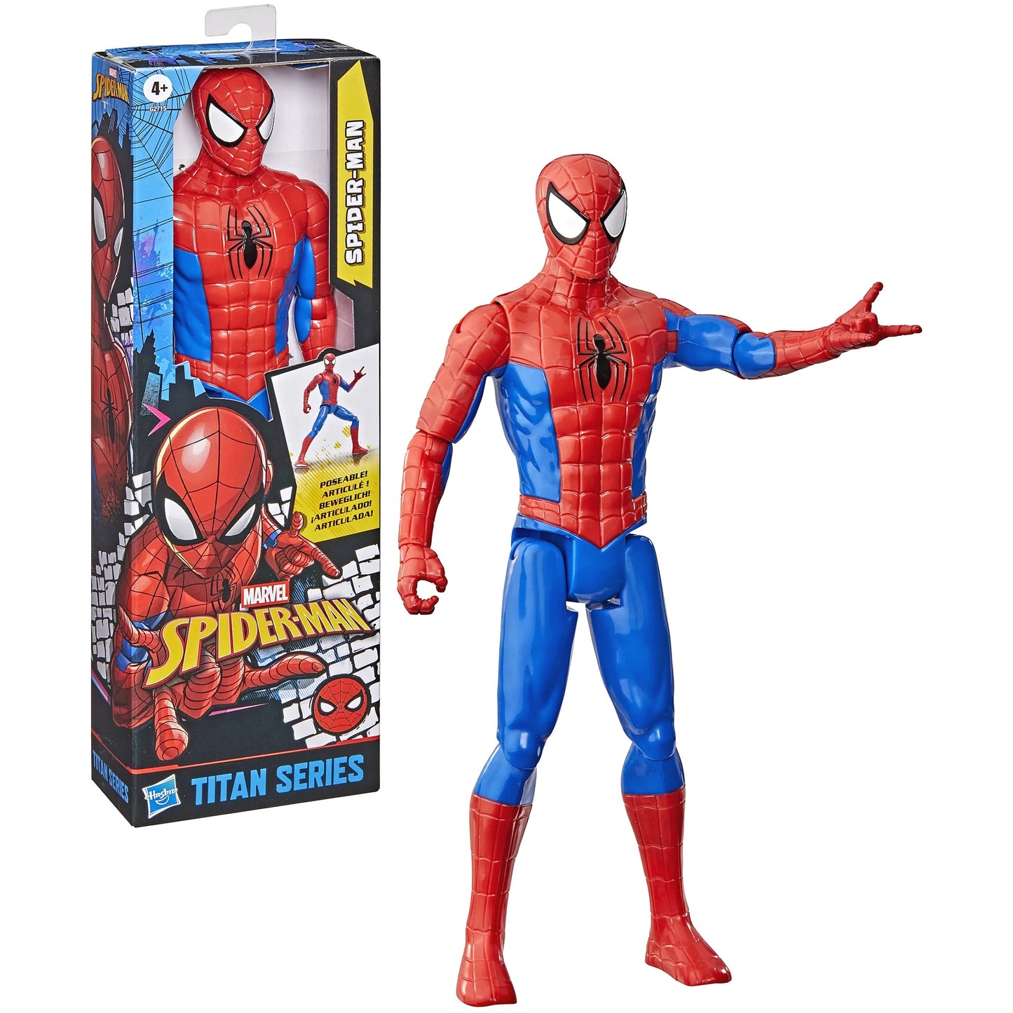 Marvel - Spider-Man Titan Series Spider Man Figure - Hasbro