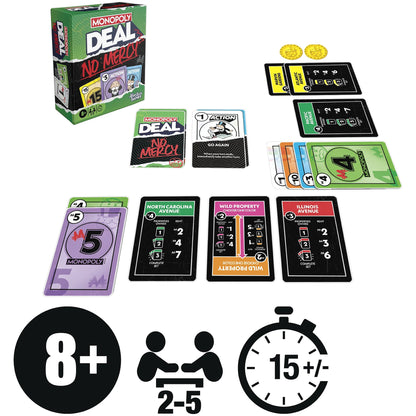 Monopoly - Deal No Mercy Card Game - Hasbro