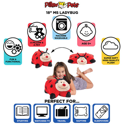 Pillow Pets - Ms. Ladybug 16-Inch Plush Pillow Pet