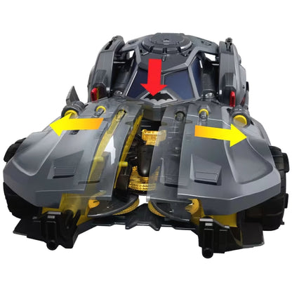 DC - Premier Batlink Batmobile Vehicle Batman Signature Crime Fighting Car with Bat-Drone Cannon - Mattel