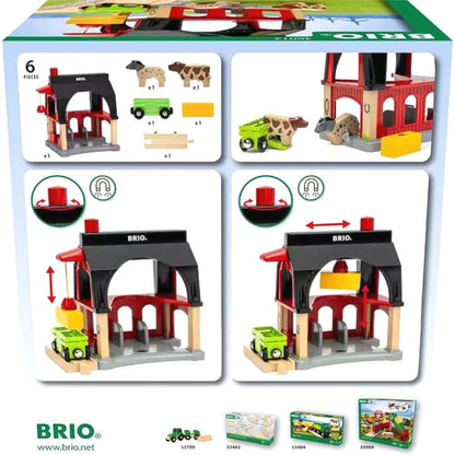 BRIO World - Animal Barn Set 6 Pieces
