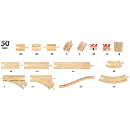 BRIO World - Train Tracks 50 Piece Track Pack