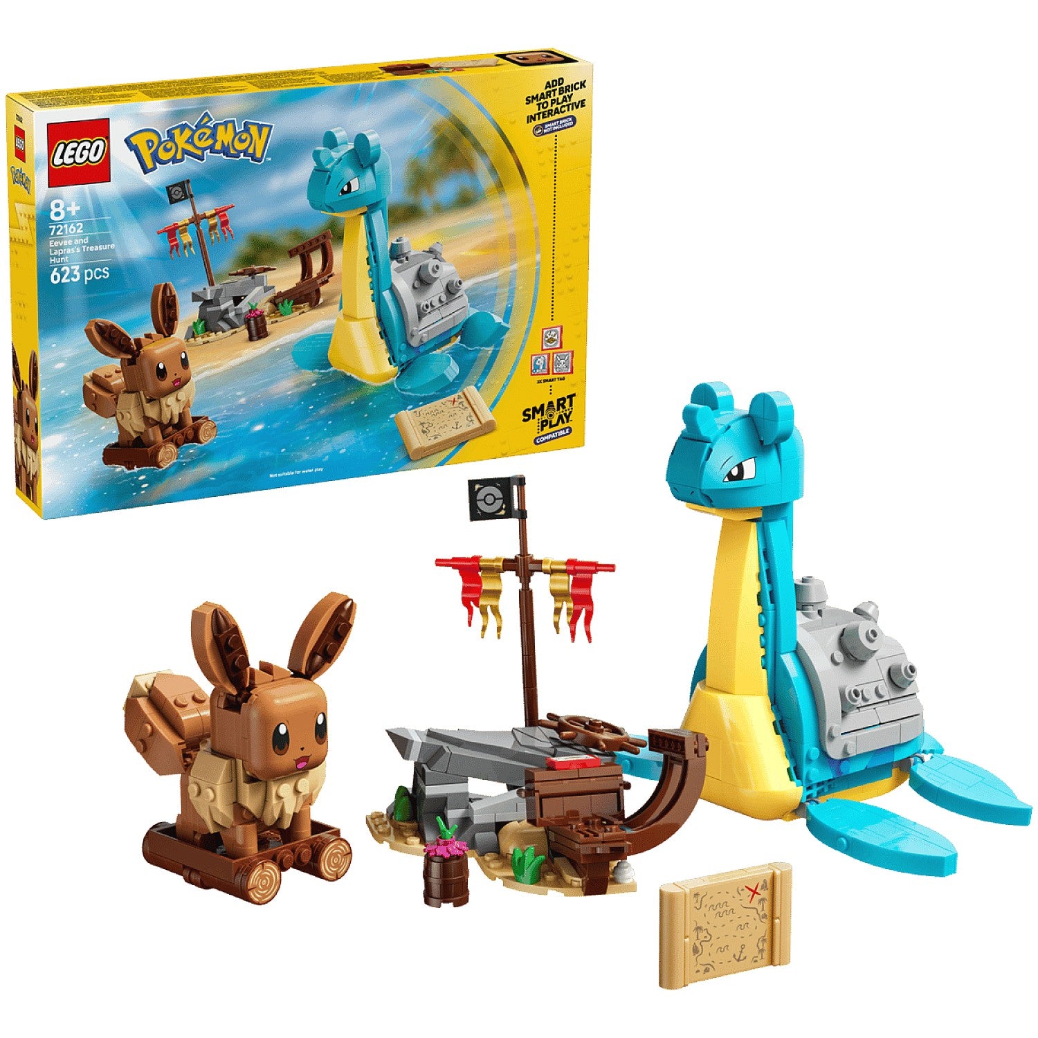 LEGO® 72162 SMART Play™ Eevee and Lapras's Treasure Hunt - Pokémon™