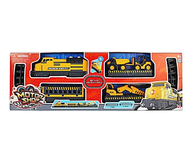 Motor Shop Construction Express Train Set