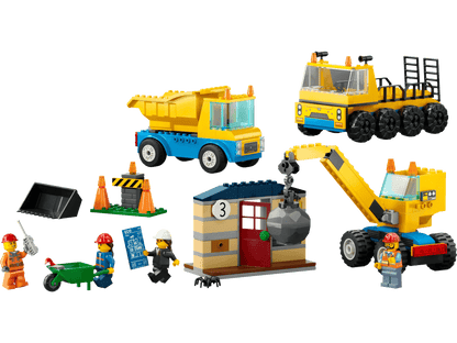 LEGO 60391 Construction Trucks and Wrecking Ball Crane - City 4+