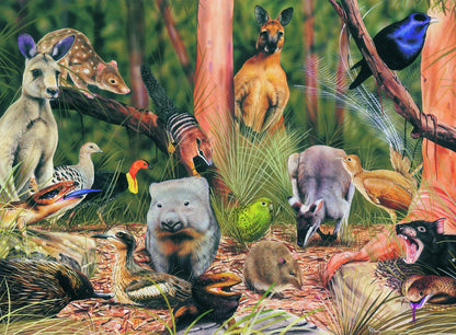 Blue Opal - Wild Australia On The Forest Floor Jigsaw Puzzle 200 Pieces