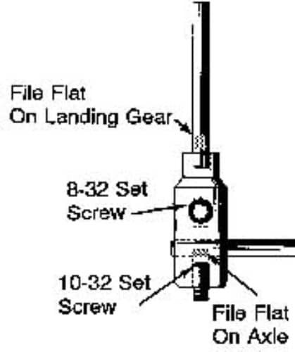 DUBRO -  E/Z ADJ AXLE 1-1:4X5/32  614