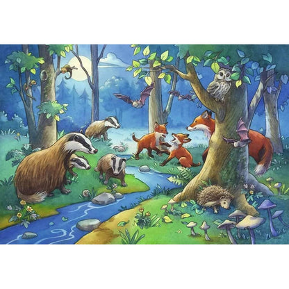 Ravensburger - Cute Forest Animals Jigsaw Puzzle 2 x 24pc
