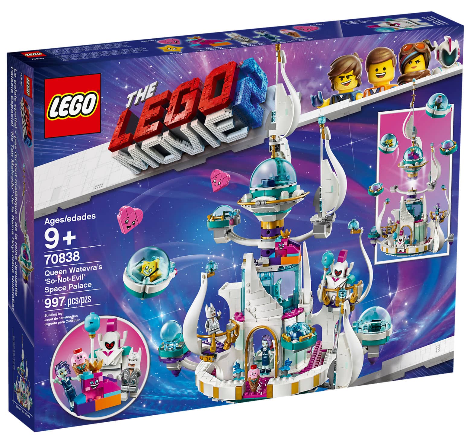 LEGO 70838 Queen Watevra's So-Not-Evil' Space Palace - THE LEGO MOVIE 2