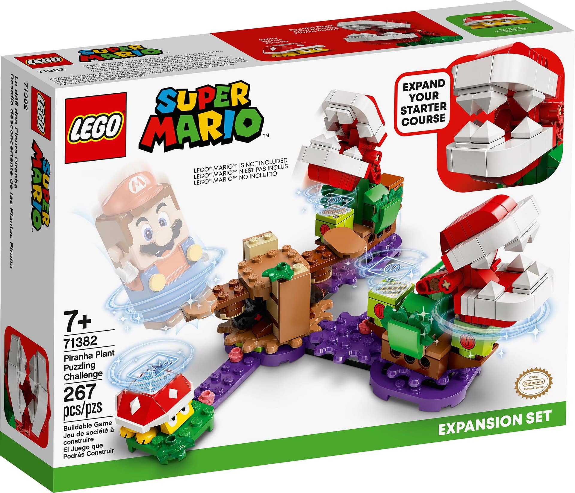 LEGO 71382 Piranha Plant Puzzling Challenge Expansion Set - Super Mario