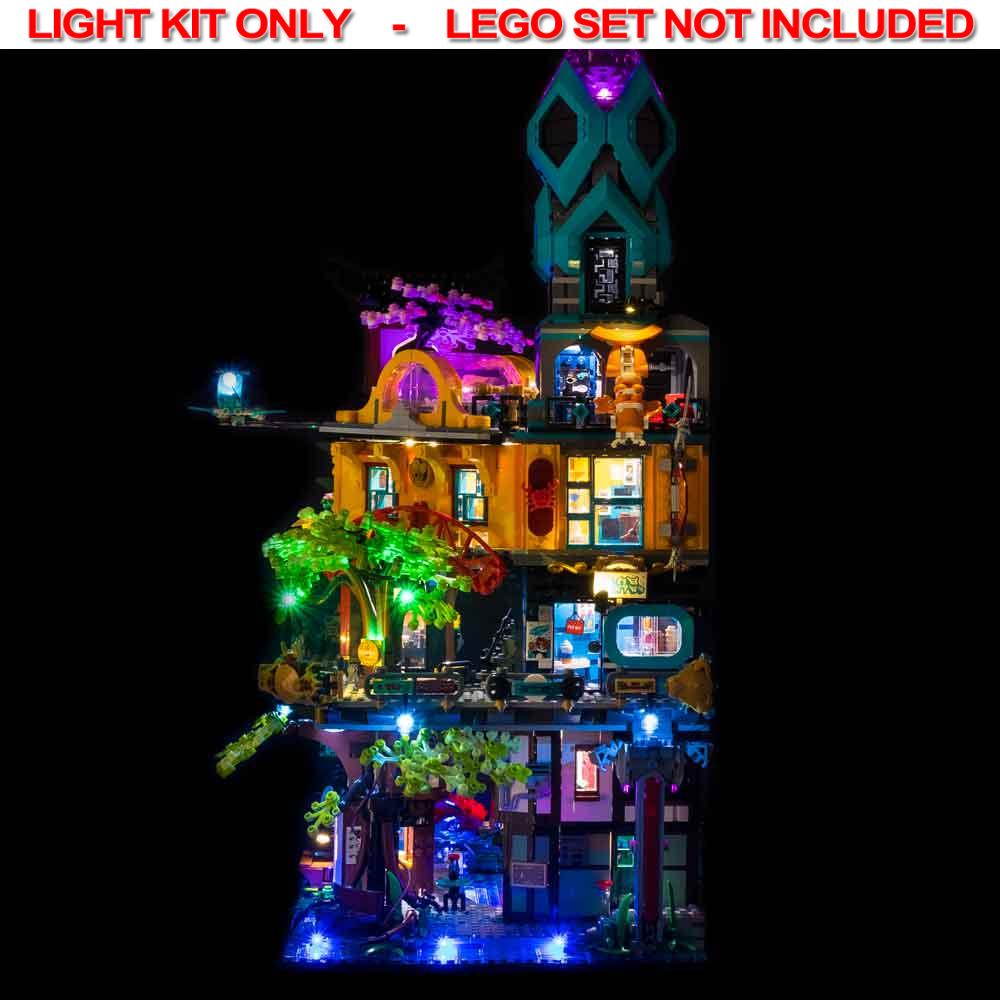 Light My Bricks - LIGHT KIT for LEGO Ninjago City Gardens 71741